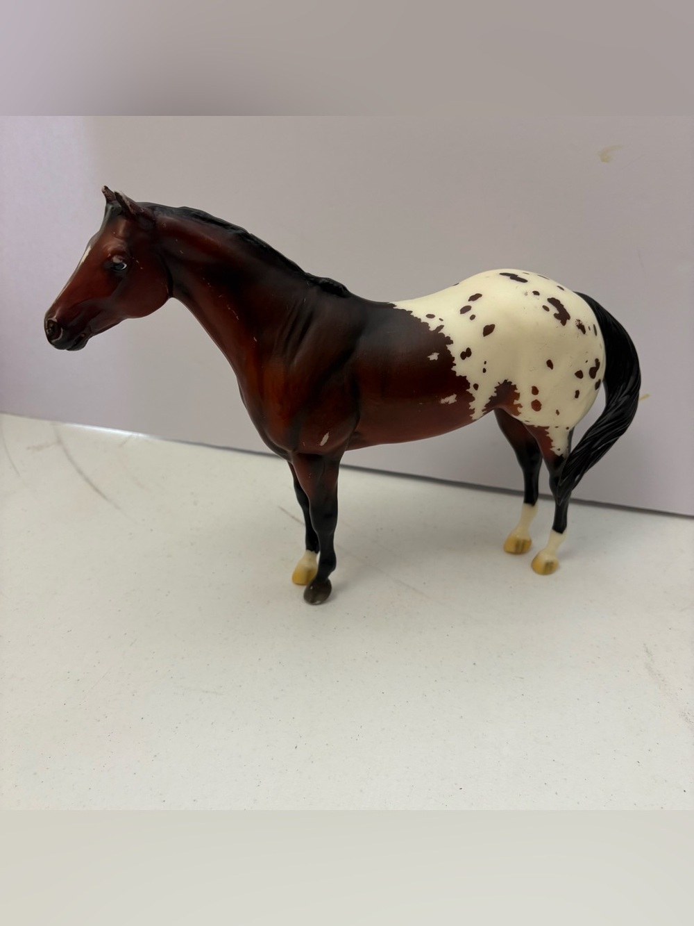 Breyer Reeves Horse Sonsela Bay Appaloosa Mare Lady Phase Mid-States Swish Tail